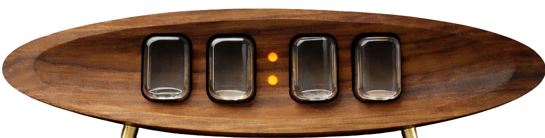 Газоразрядные Nixie-часы NIXIEWOOD в деревянном корпусе